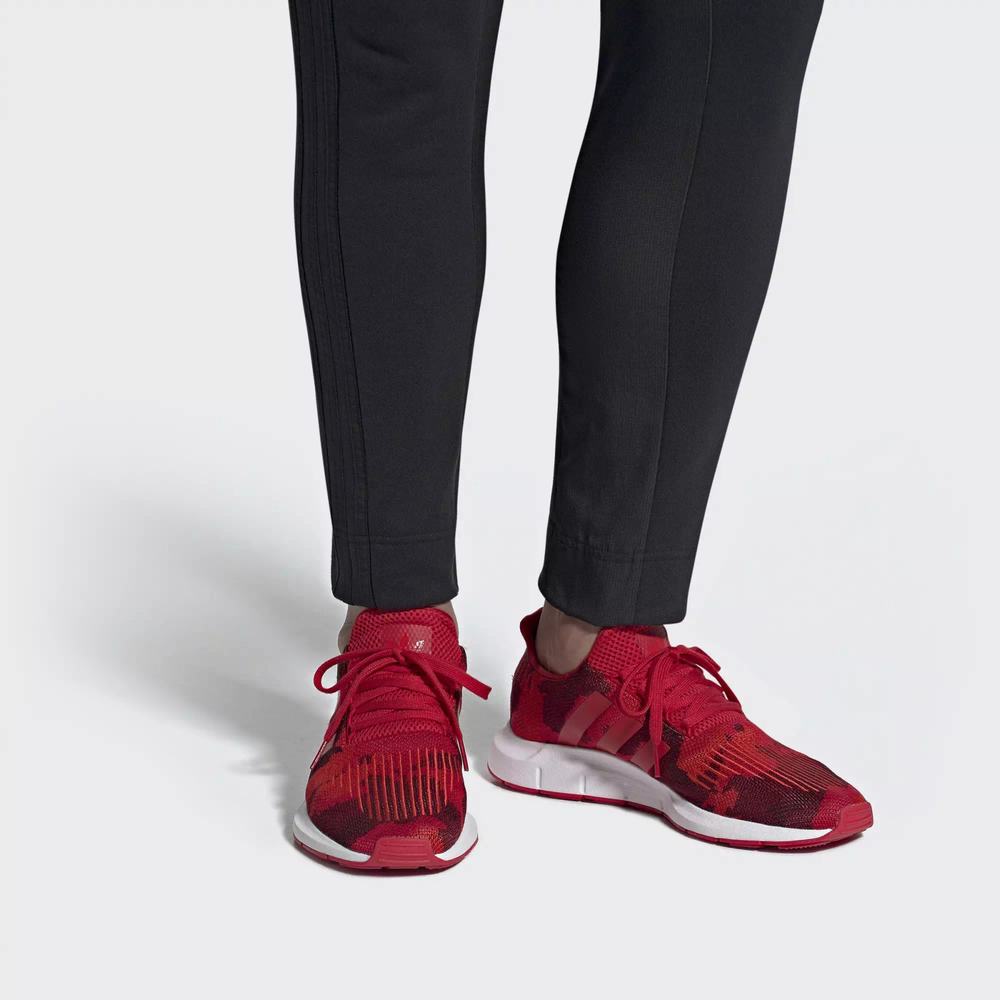 Adidas Swift Run Tenis Rojos Para Hombre (MX-89796)